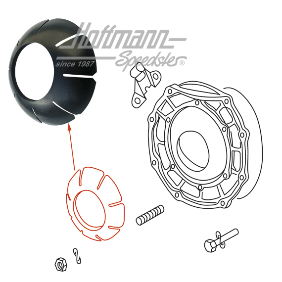 Plastic collar, axle tube / gear box                                                                