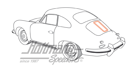 Seal, engine-hood grill, hatchback                                                                  