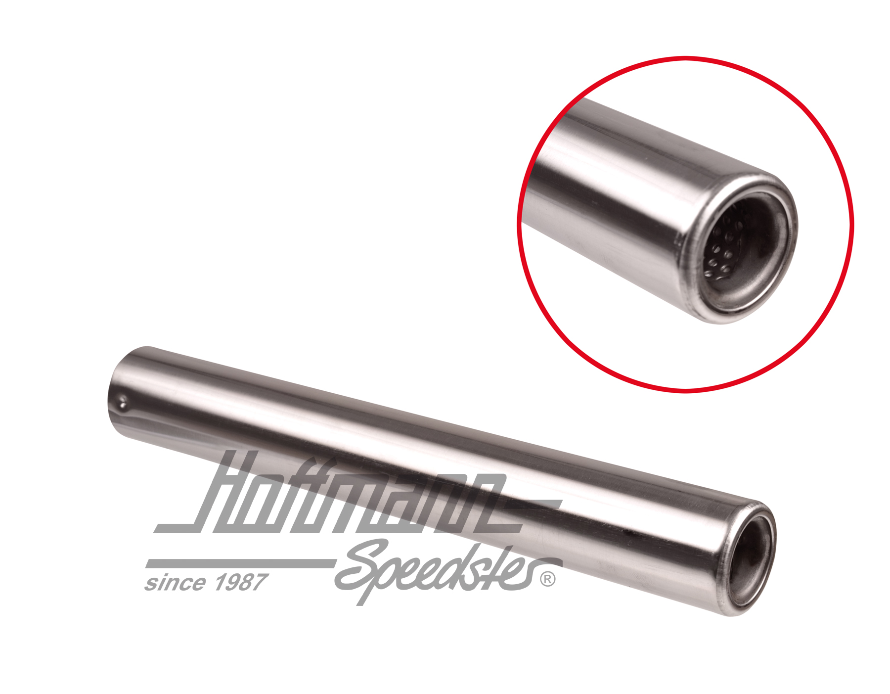 Tailpipe, standard, 265mm, stainless steel | 113 251 163 C | 020-3405-05