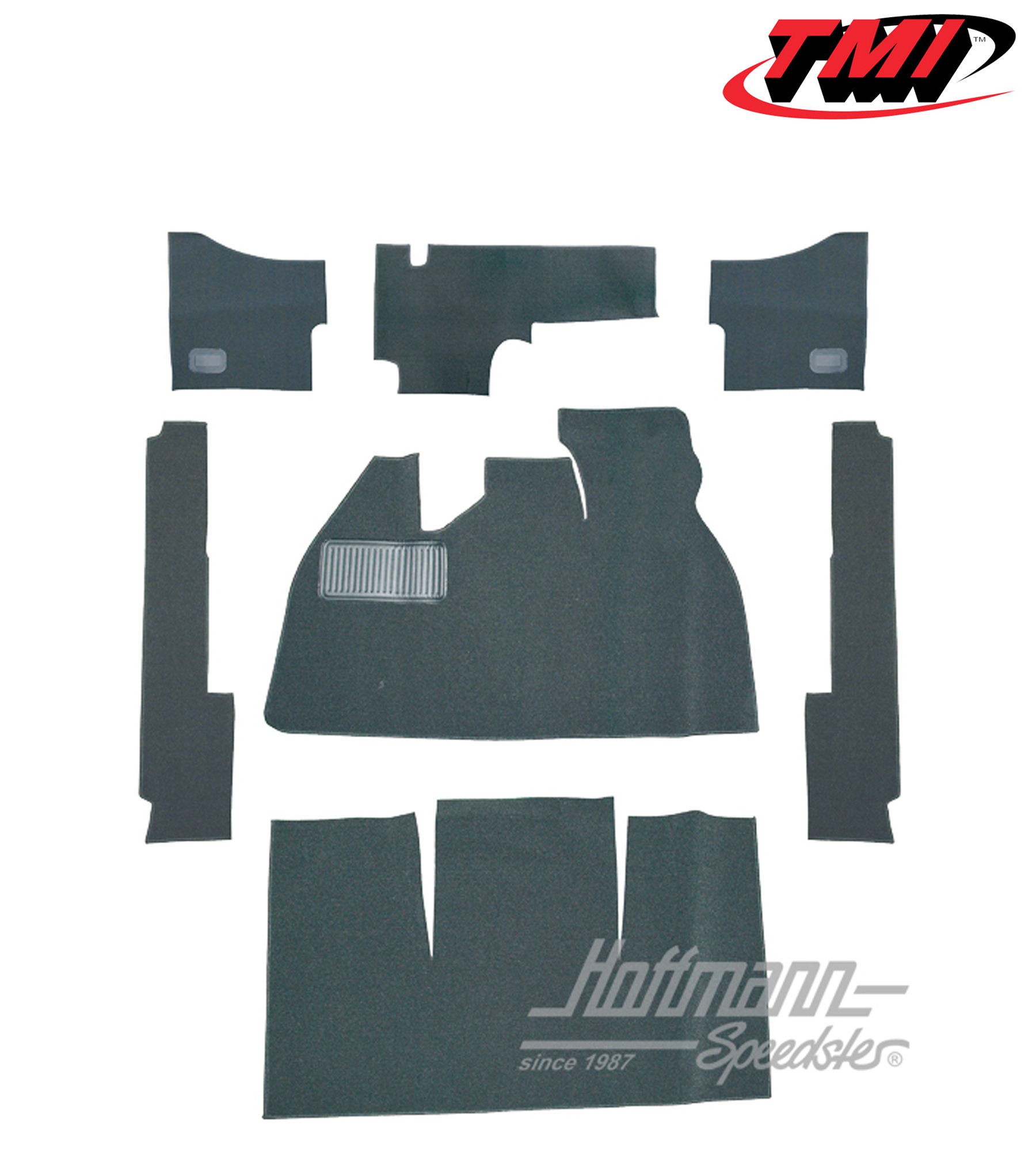 Carpet kit, Sedan, grey, 8.57-7.68 | 34-F1106-407 | 020-5320