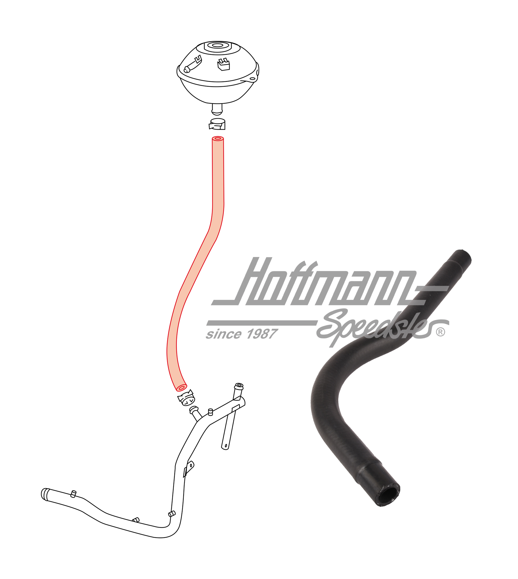 Cooling-water hose, compensating reservoir
, 1.8-2.0 | 044 121 109 A | 401-1930-53