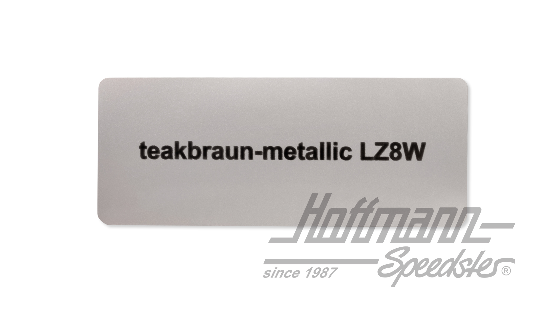 Sticker, colour number LZ8W, teak brown metallic | LZ8W | 021-0180-41