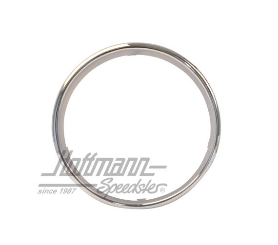 Speedometer trim ring, standard, chromed, 52-66                                                     
