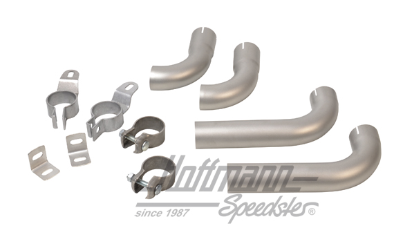 Tailpipe kit, stainless steel, 356 B (T6), C | 92.304S | 510-0126-05
