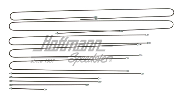 Brake line kit, Golf 1, with brake booster/BPR | 9935.9837 | 160-2647