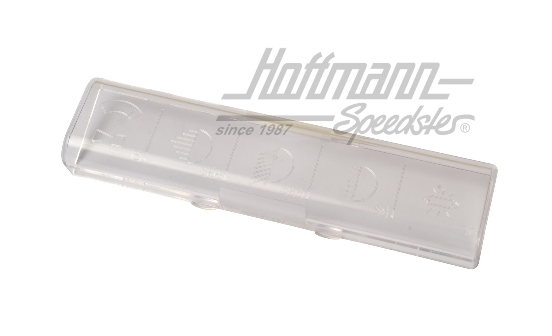 Cover, fuse box, 66-79, with symbols                                                                