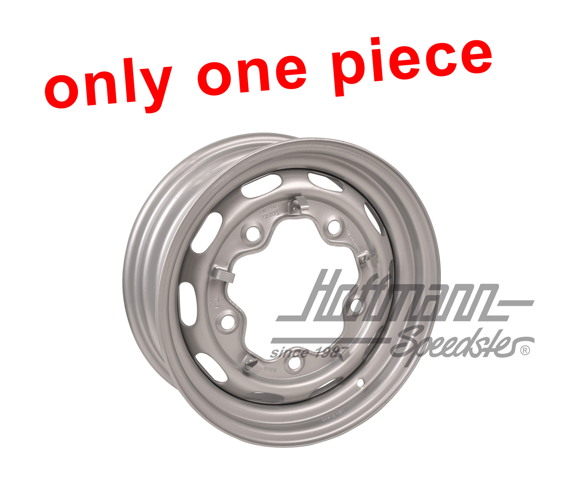 Steel wheel, 5.5x15, ET25, with ABE | CW605-205-51525P-ABE | 070-8056