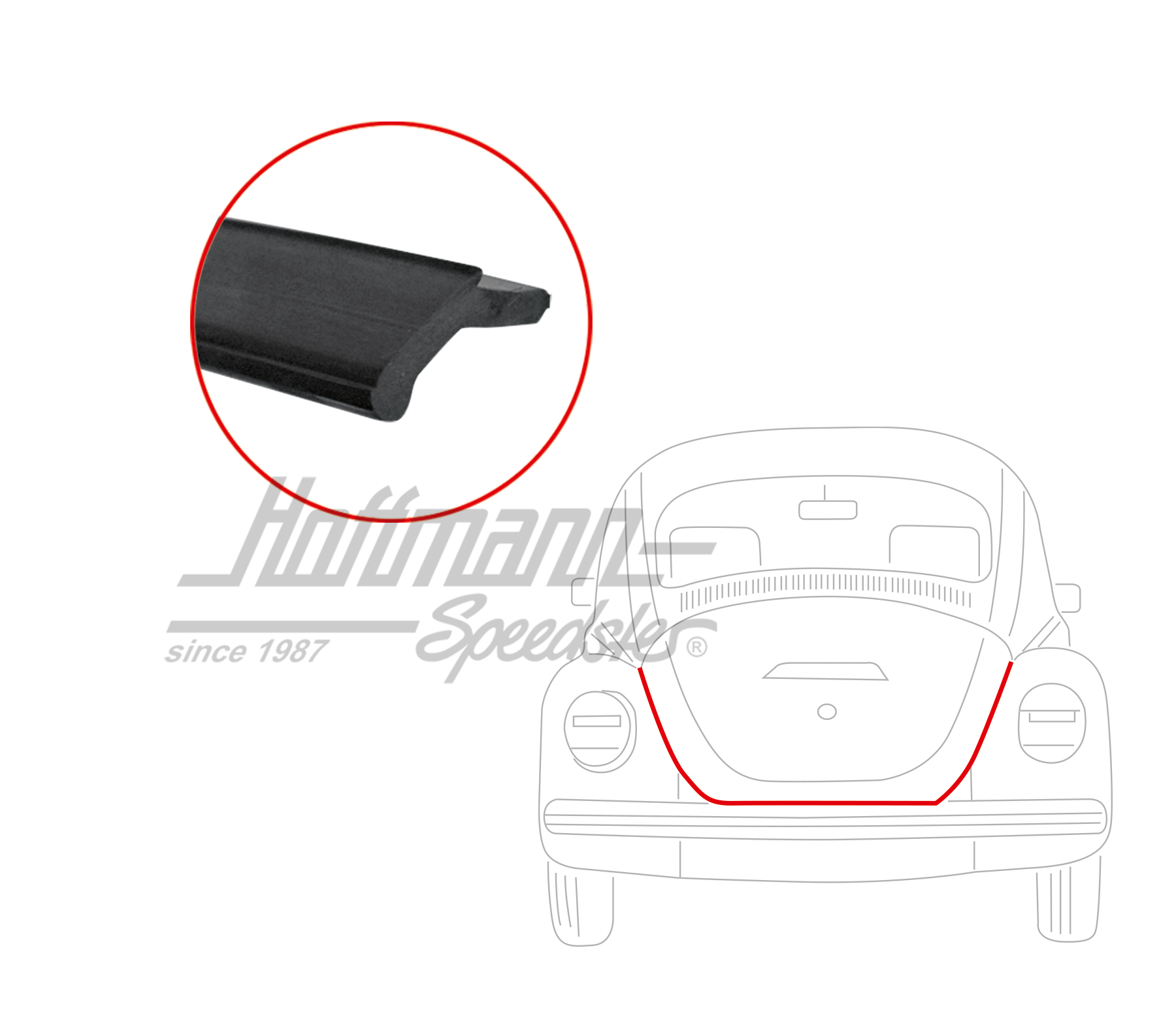 Engine-hood seal, 12.47-                                                                            