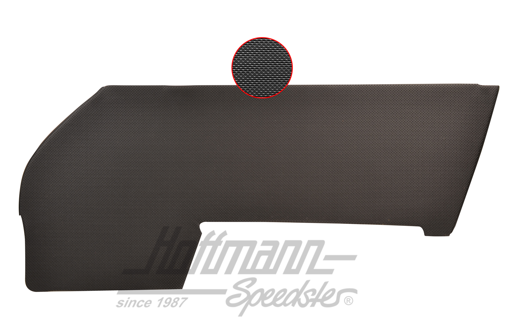 Door panel, 911, 69-73, black, right | 901 555 032 00 | 580-0430-02