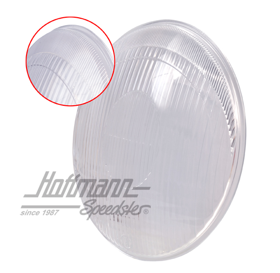 Headlight glass, "horizontal", 46-49, HELLA | 10 804-1 | 020-4451-20