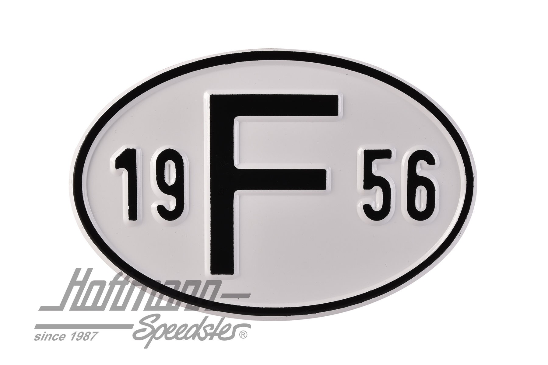Nationality plate "F", alu, with year 1956 |  | 020-2399-56