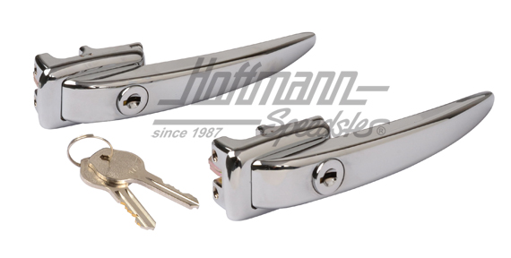 Door handles, 61-63, keyed alike, chromed | 211 898 205 D | 089-5050-18