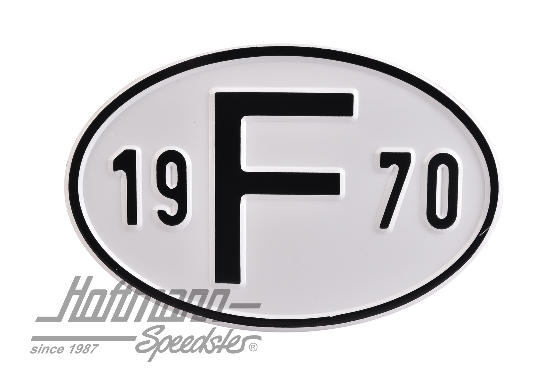 Nationality plate "F", alu, with year 1970 |  | 020-2399-70