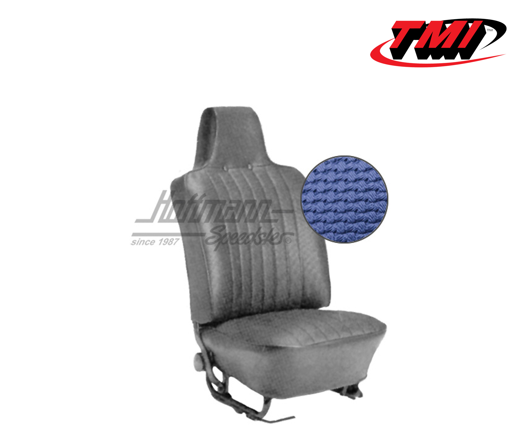 Seat upholstery, Sedan, 8.69-7.72, Basketweave, blue | 43-1126-08 | 055-5120
