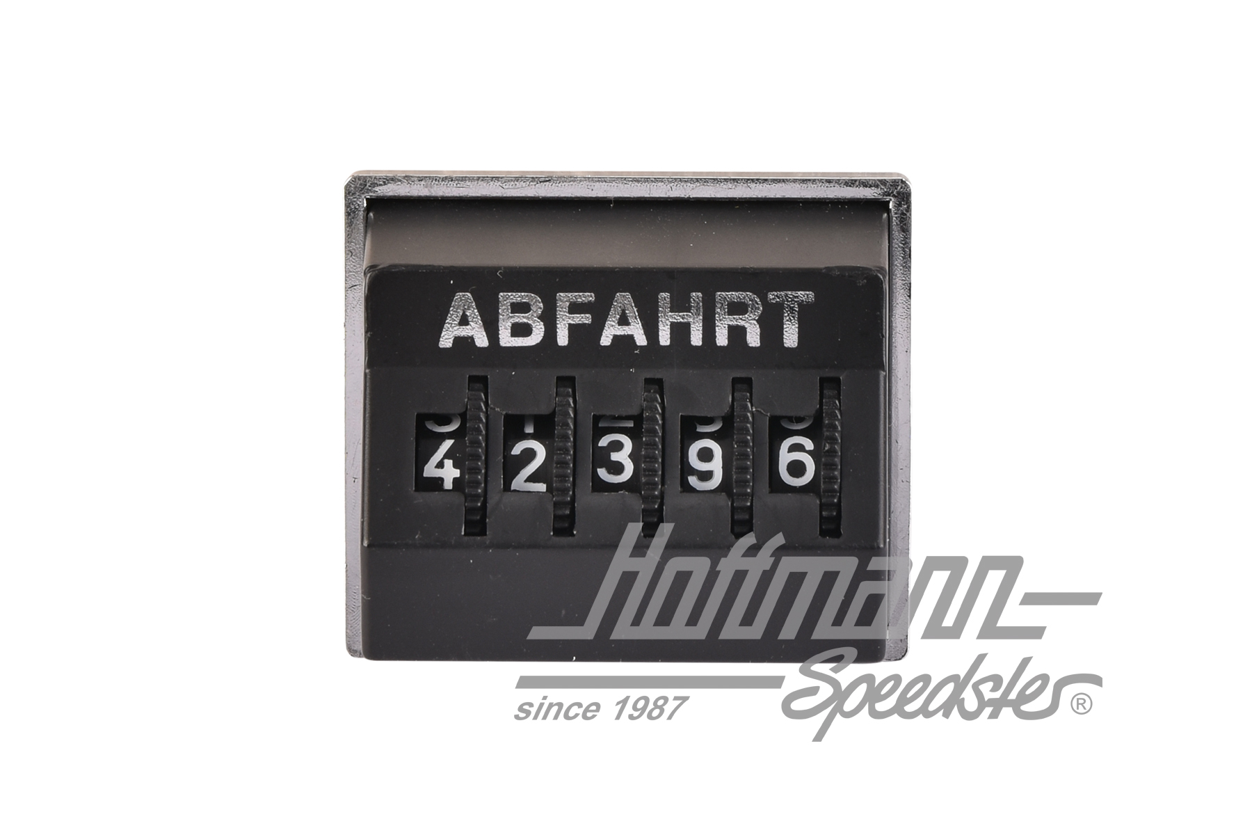 Trip odometer, "Departure", black                                                                   