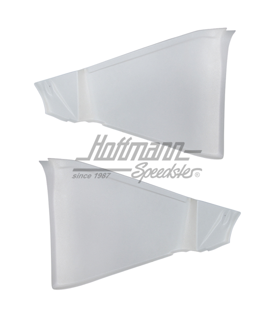 Hinge covers, Karmann Ghia, 68-, white | 141 867 035 WHPR | 060-4101-09