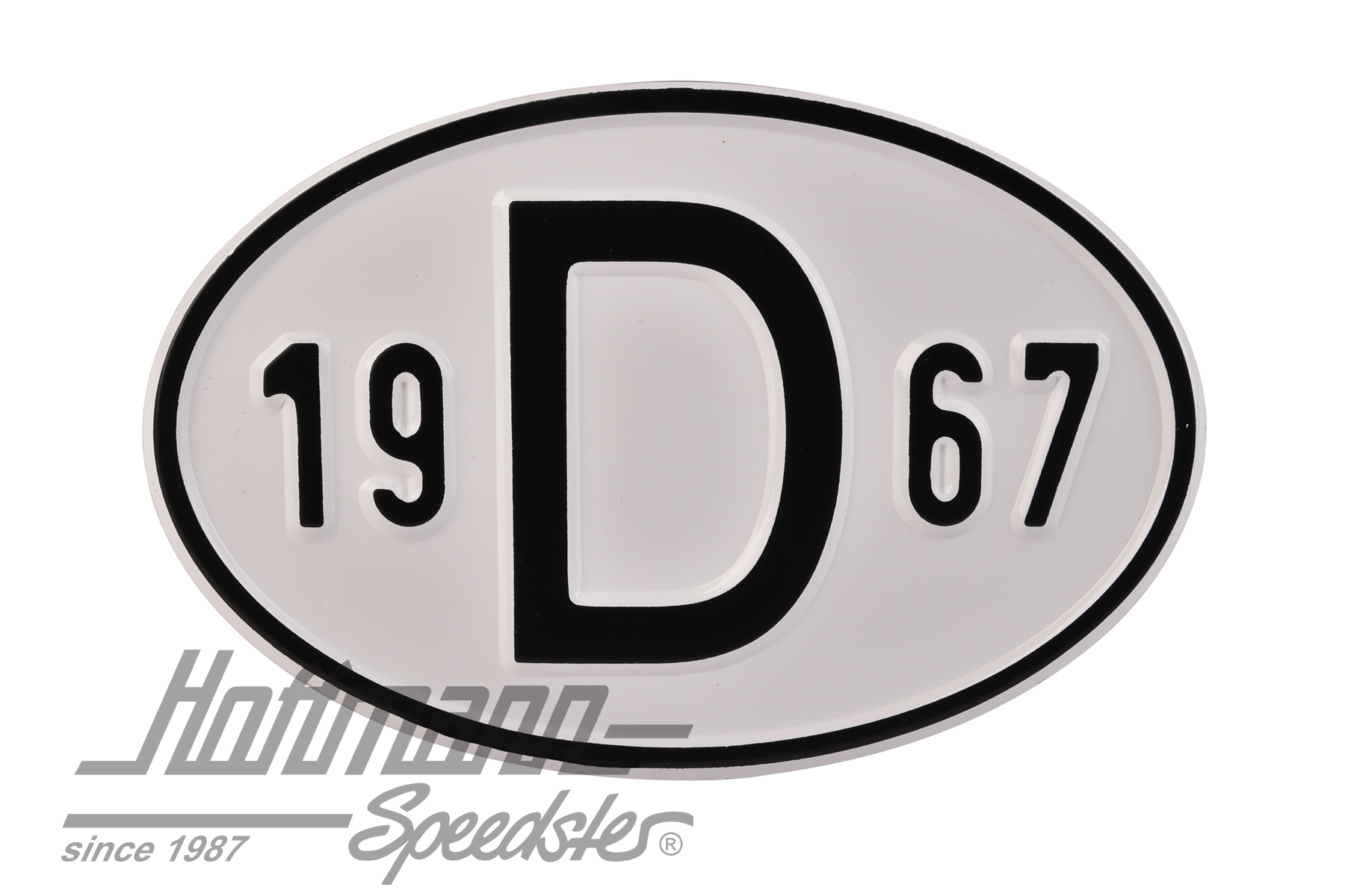 Nationality plate "D", alu, with year 1967 |  | 020-2396-67