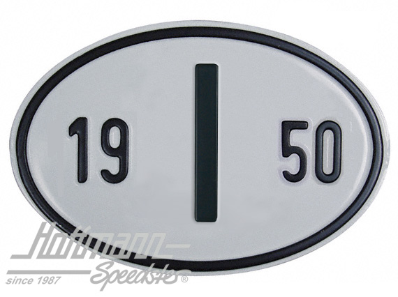 Nationality plate "I", alu, with year 1950 |  | 020-2402-50
