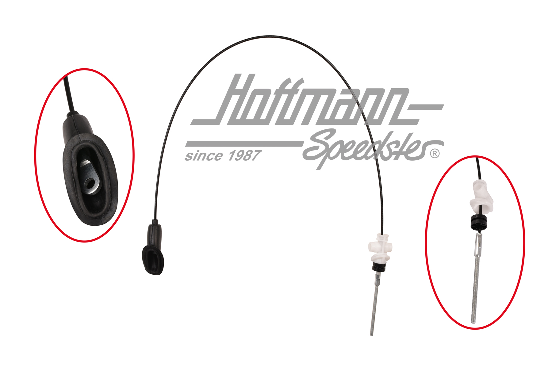 Hand-brake cable, front, Bus T4, 9.90-4.97 | 701 711 476 | 406-0150-08