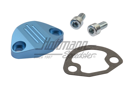 Fuel pump cover plate, aluminium, blue | 18-1092 | 010-1250-18