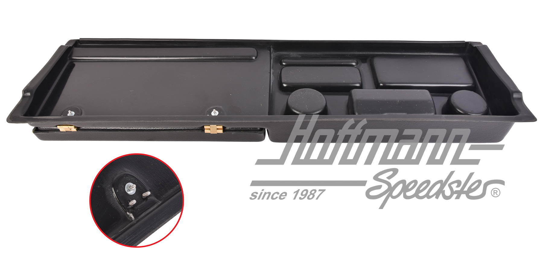 Tray, big, dashboard, with table, black                                                             