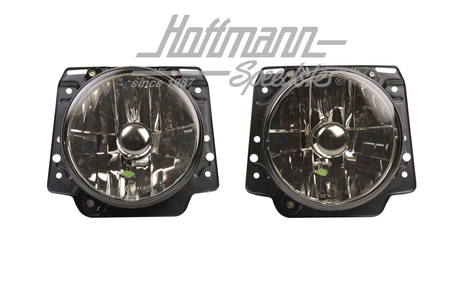Headlight set, H4, Golf 2, clear/smoked | 191 941 753 A  SK | 209-3803