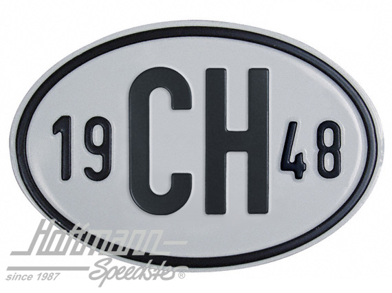 Nationality plate "CH", alu, with year 1948 |  | 020-2401-48