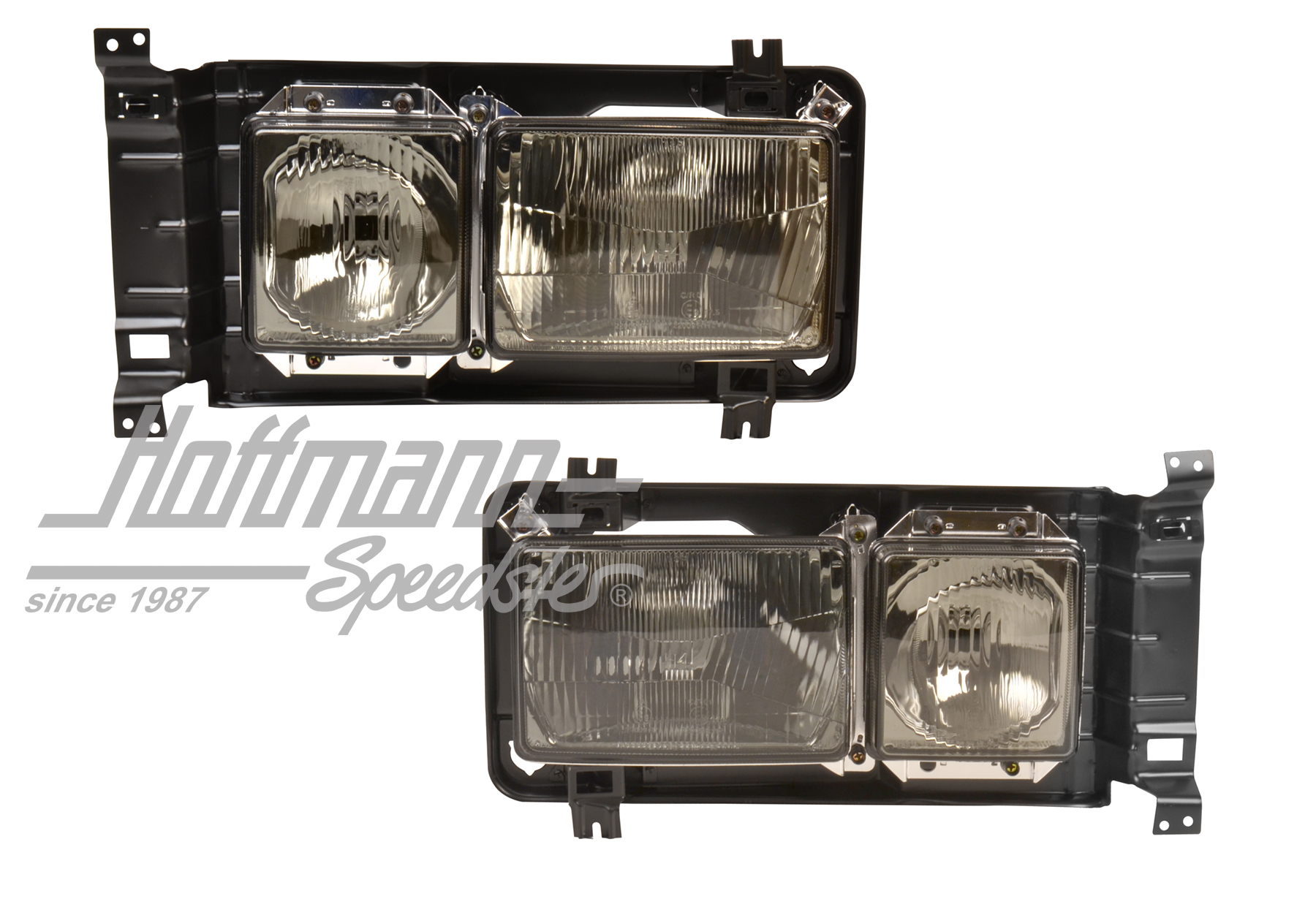 Headlight set, Bus T3, angular, black | 255 941 110 Satz/schwarz | 340-4998-10