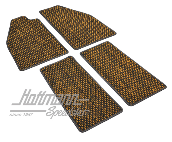 Floor mats, coco, -.57, yellow/black | ZVW 2YL | 020-5381-06