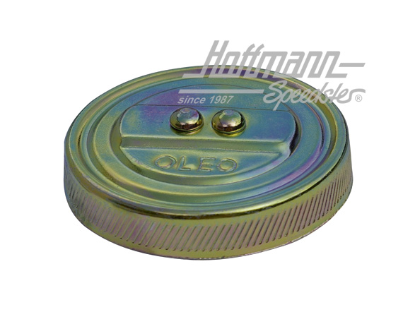 Oil filler cap, standard, yellow chromated                                                          