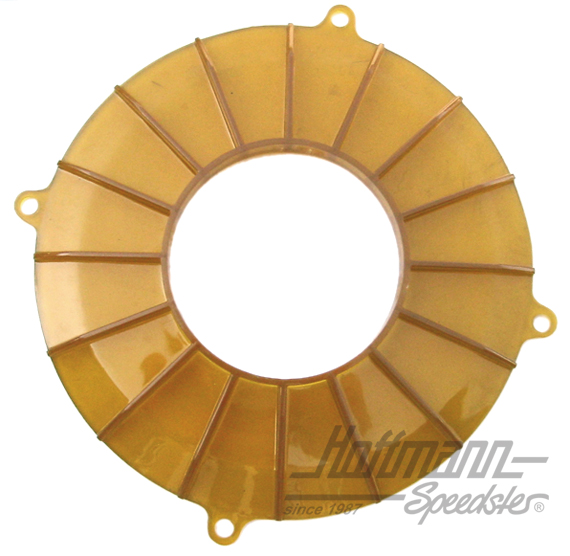 Backing plate, alternator/generator, Turbo-style, yellow | AC 119 286 B | 010-1417