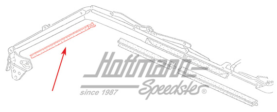 Folding-top seal, side window, rear, right | 155 871 370 D | 180-4032