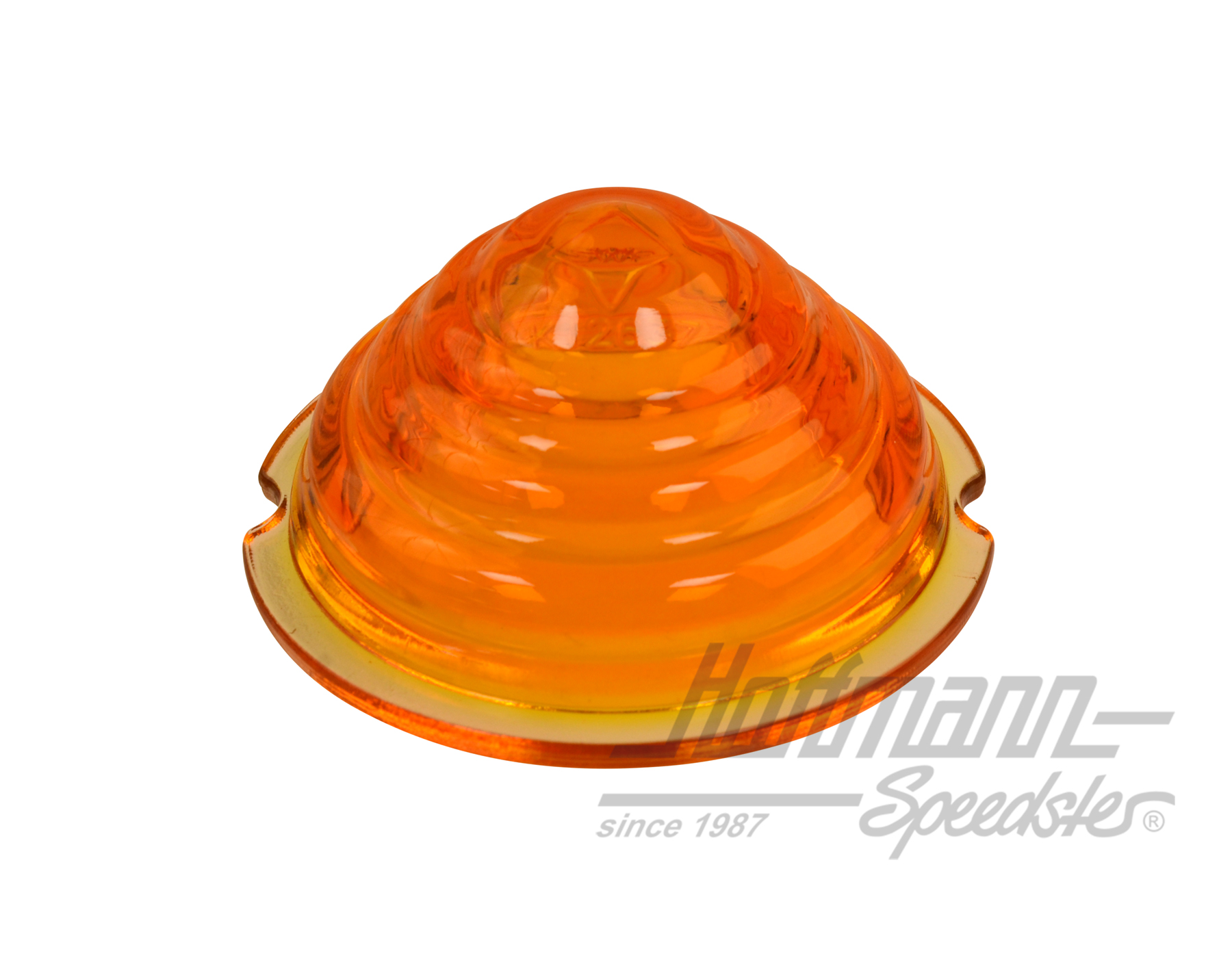 Turn-indicator lens, 356 A, front, orange (glass)                                                   