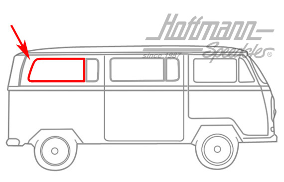 Side window seal, divided, rear, left and right | 221 343 C L | 090-6113