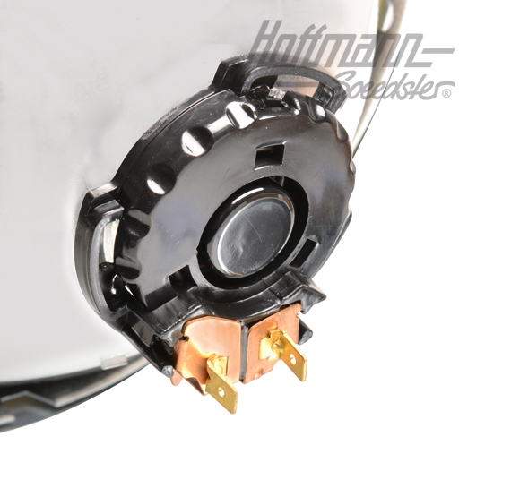 Headlight, "asymmetric", complete, yellow                                                           