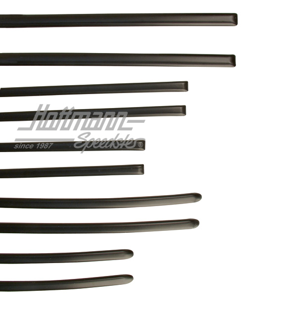 Moulding set, 10-pieces, Golf 1, black | 173 898 111 | 180-1169