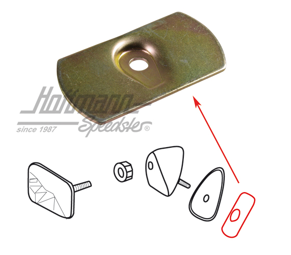 Reinforcing plate, console, 356 B/C                                                                 