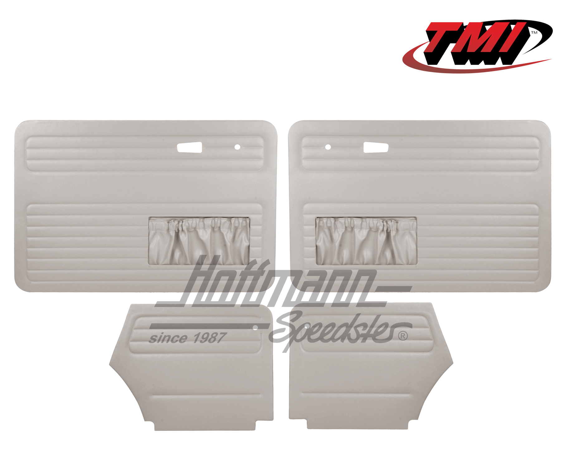 Door panels, Beetle Convertible, 8.72-, grey | 10-1330-16 | 055-7583