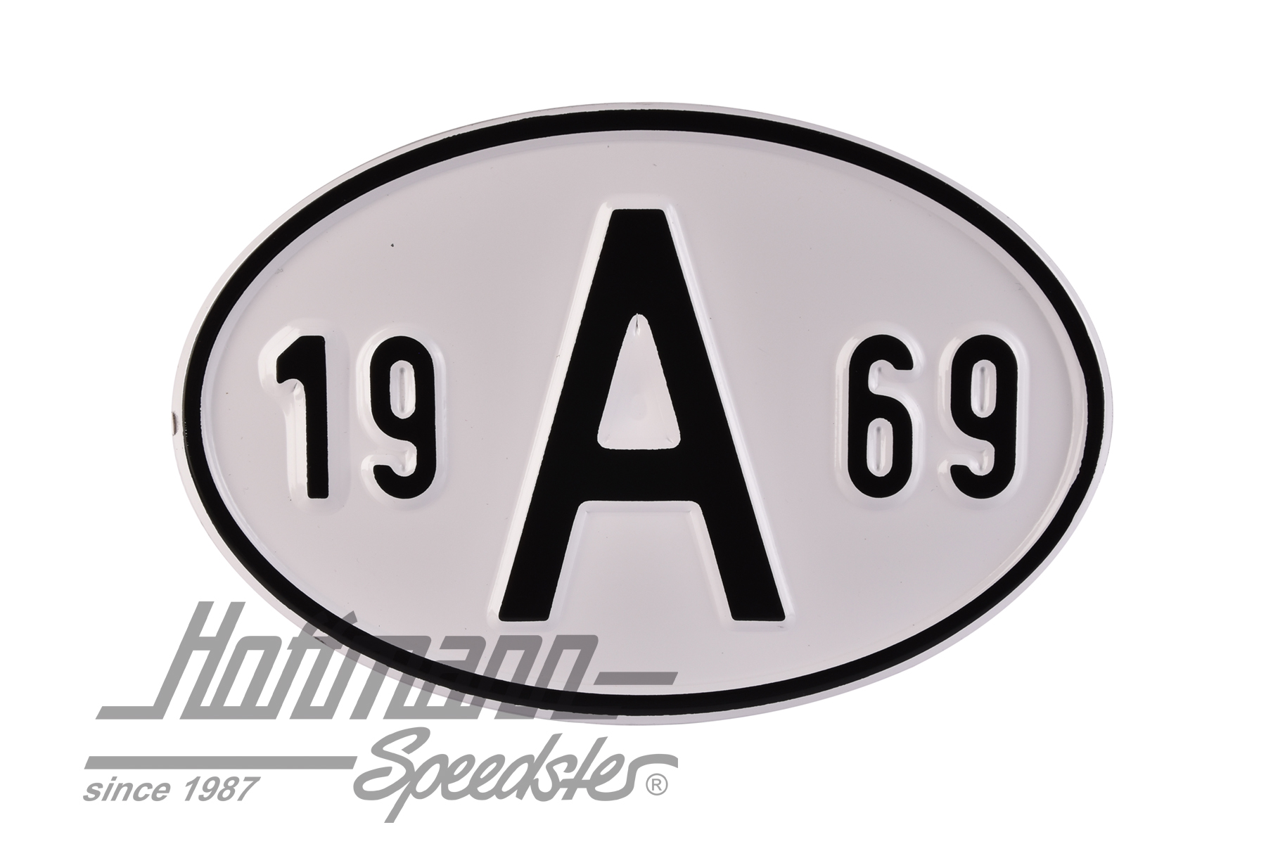 Nationality plate "A", alu, with year 1969 |  | 020-2398-69