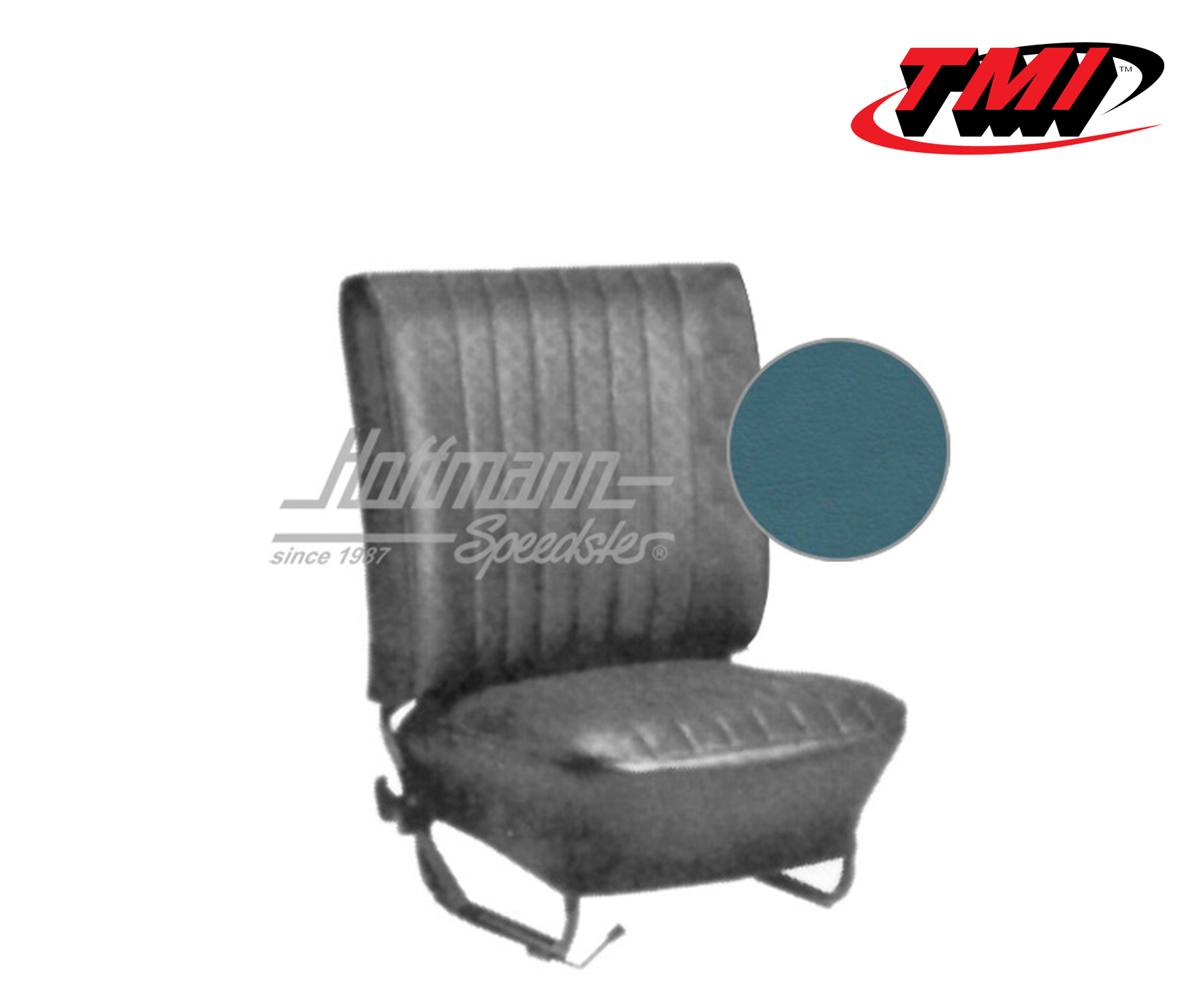 Seat upholstery, Conv., 8.64-7.67, Classic, water blue | 43-1323-24-24-15W | 055-6523