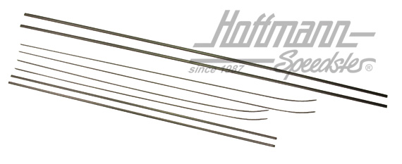 Moulding set, 8-pieces, Golf 1, black                                                               