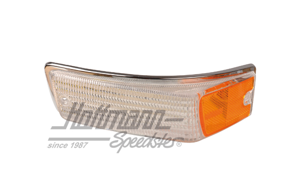 Turn-indicator lens, clear/orange, 69-74, left | 141 953 161 C CL | 063-2272-11