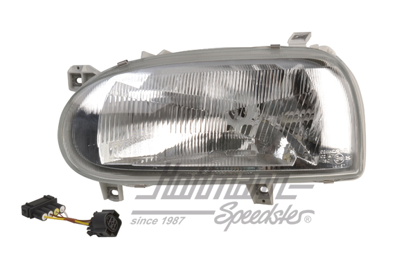 Headlight, Golf 3, -92/-97, Hella, left | 1AJ 007 235-271 | 219-3705-01