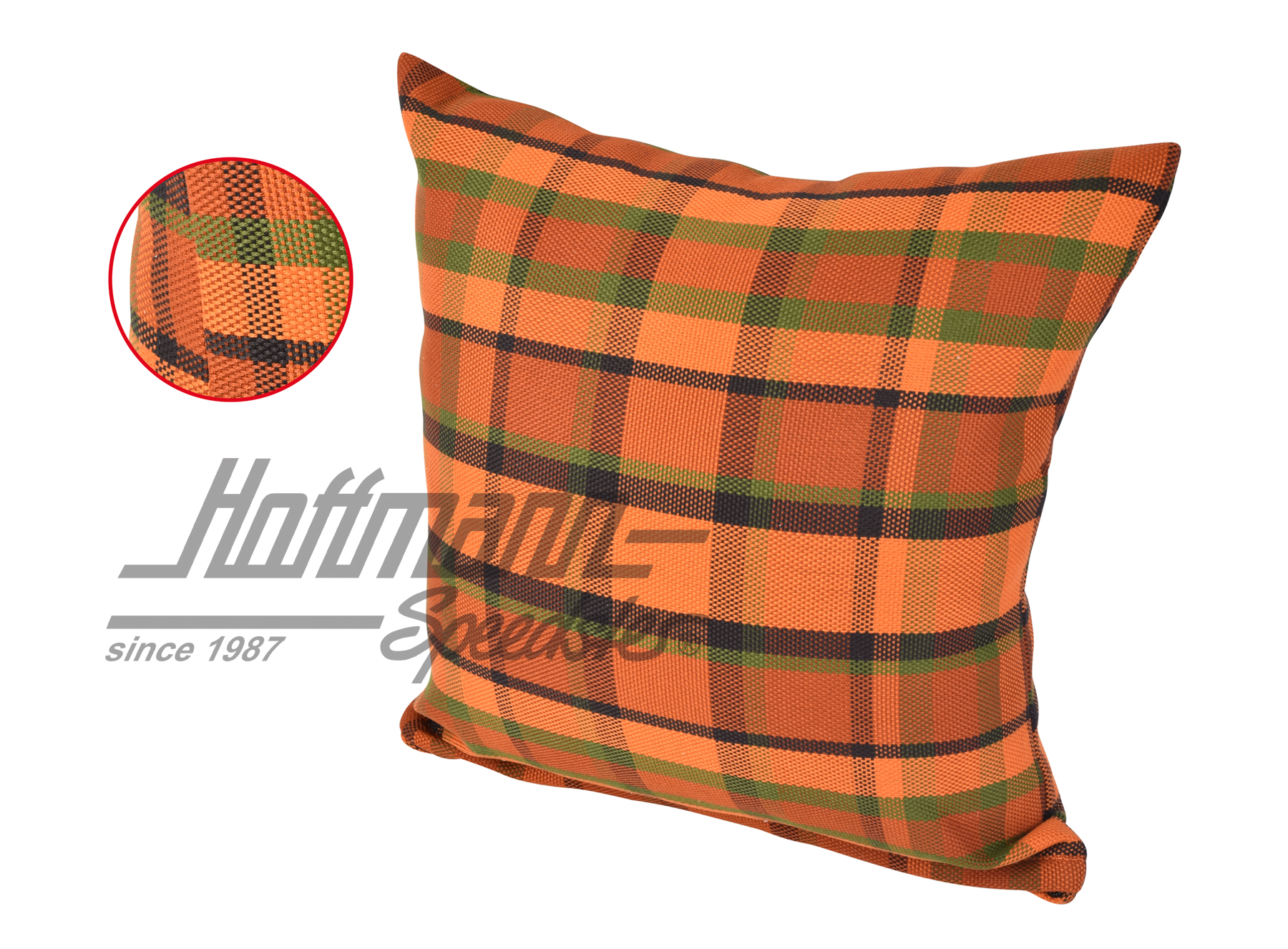 Cushion, Westfalia, red/orange, 39x39cm |  | 098-1310-63