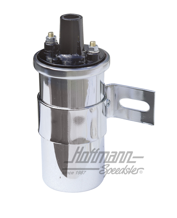 Ignition coil, chrome, 12 V, 1.7 OHM | 113 905 115 D chrom | 010-0912