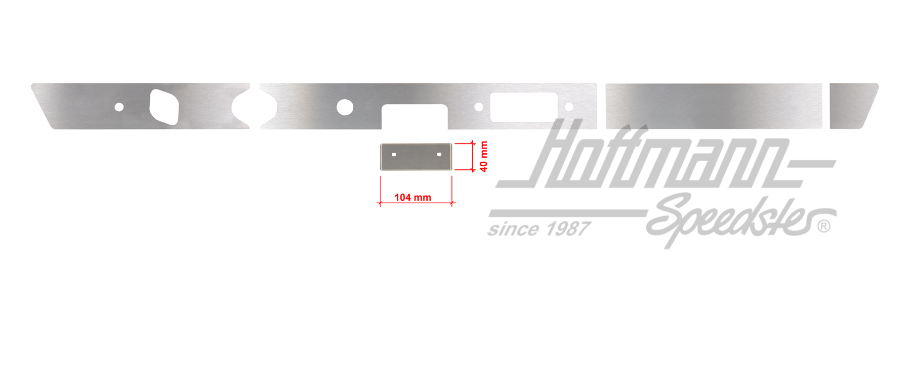 Cover, dashboard, 911, 104x40mm | 901 552 041 52  Satz 3 | 580-0010-40