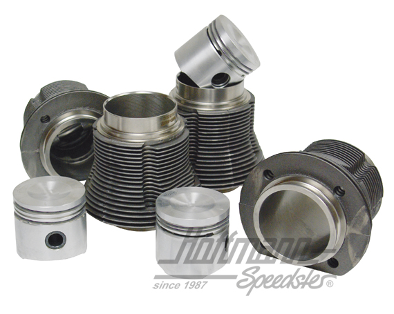 Piston + cylinder set, 77x69mm, 1300ccm (bowl-in)                                                   