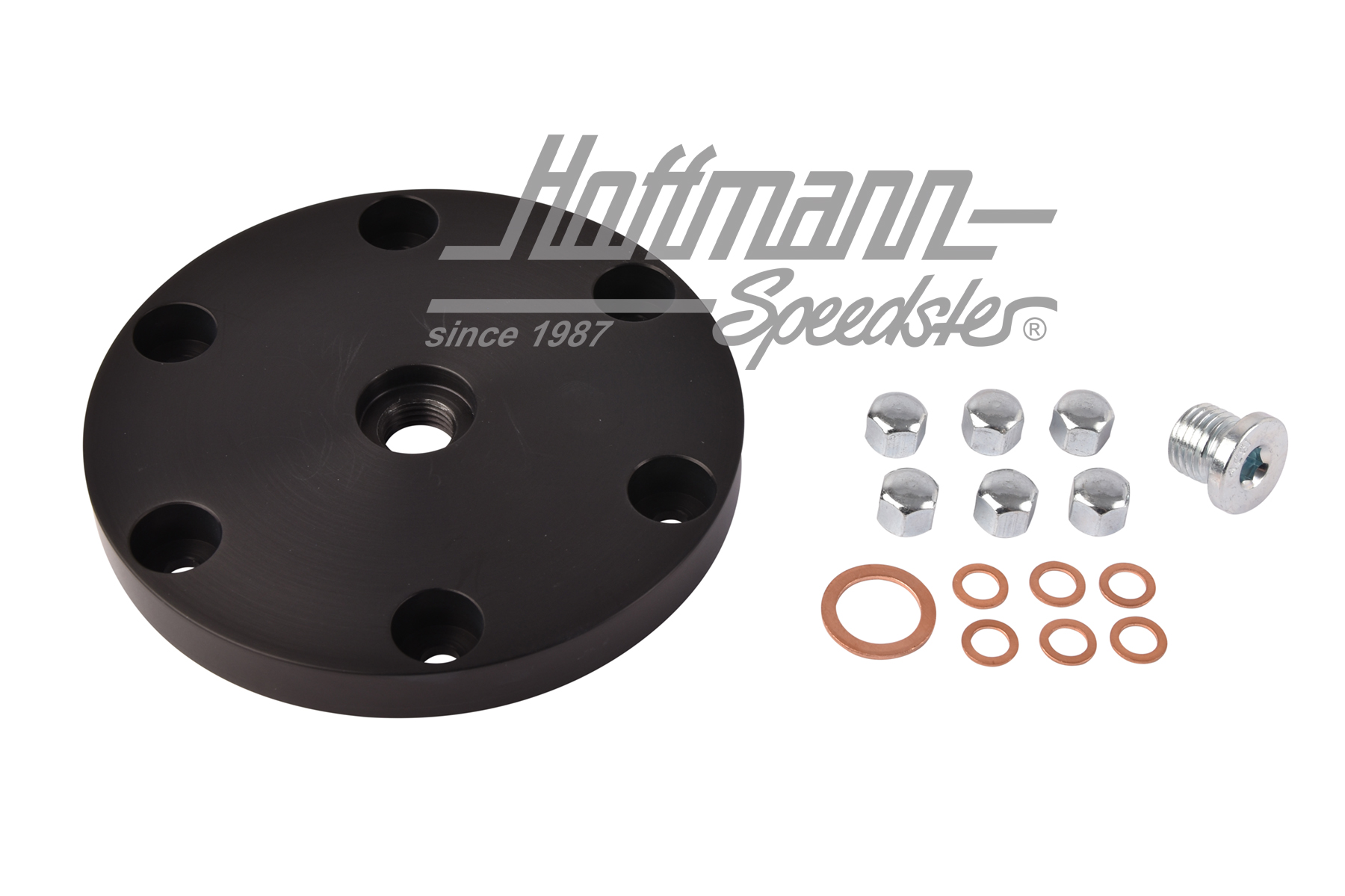 Oil sump plate, aluminium, black | 113 115 181 | 010-1055-40