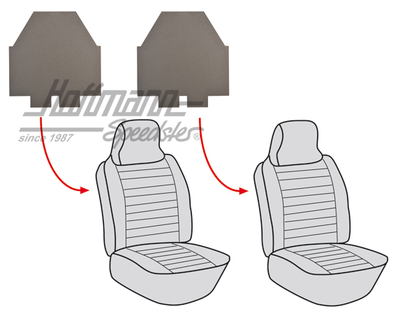 Cover, backrest, rear, 8.72-7.76 | 371 881 795 A | 055-5055-10