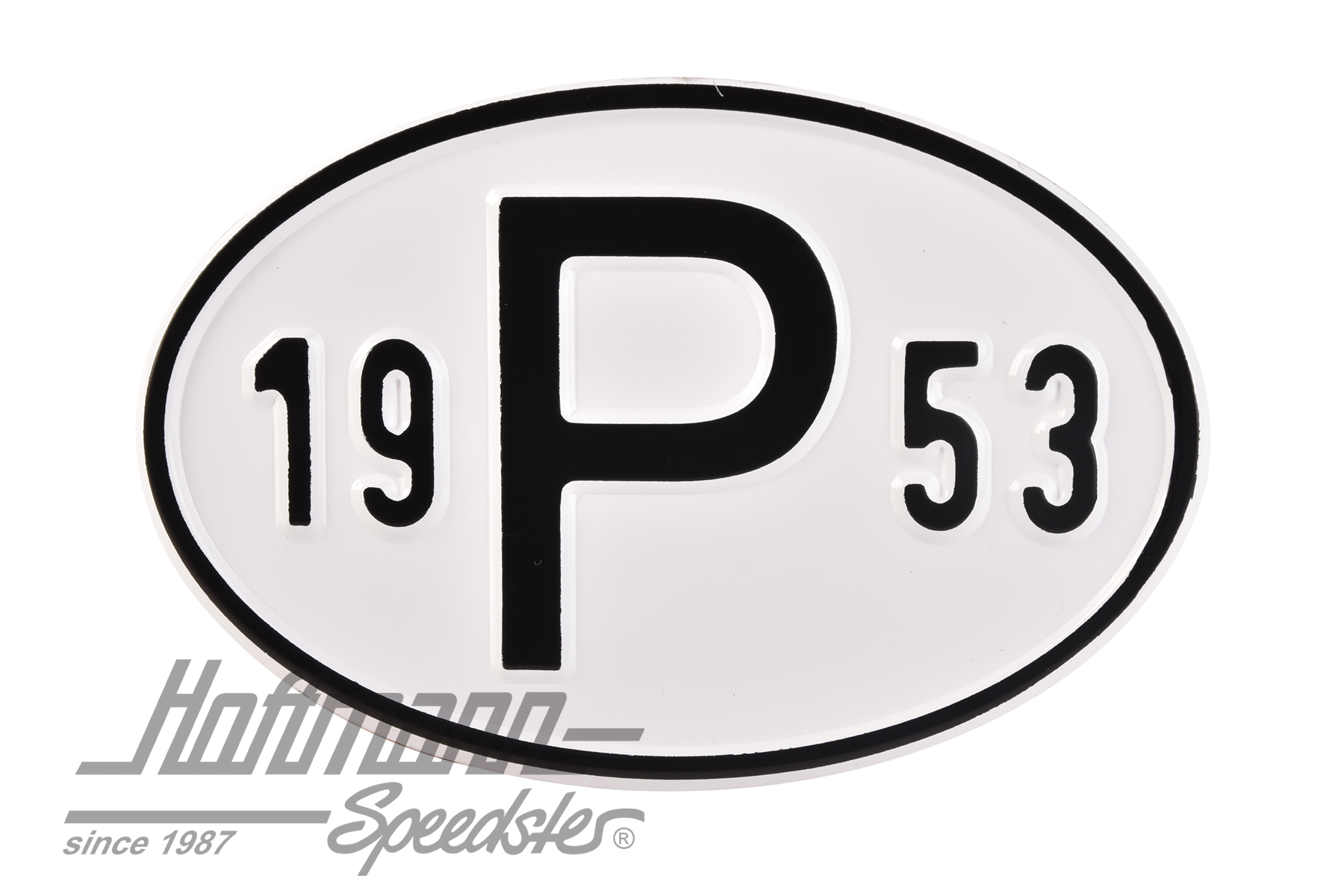 Nationality plate, alu, "P", with year 1953 |  | 020-2405-53